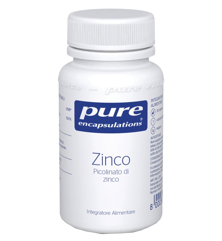 PURE ENCAPSUL ZINCO 25MG 30CPS S