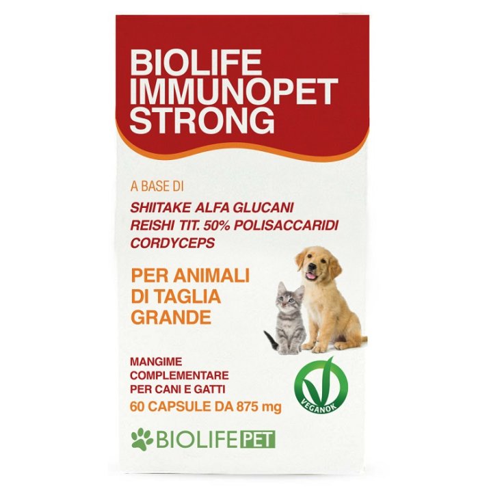 ImmunoPet Strong | Funghi Medicinali Immunità Cani e Gatti 60CPS ImmunoPet Strong | Funghi Medicinali Immunità Cani e Gatti 60CPS