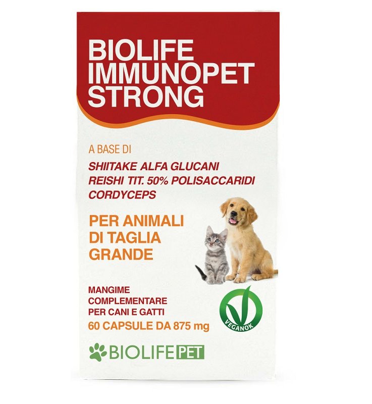 ImmunoPet Strong | Funghi Medicinali Immunità Cani e Gatti 60CPS ImmunoPet Strong | Funghi Medicinali Immunità Cani e Gatti 60CPS