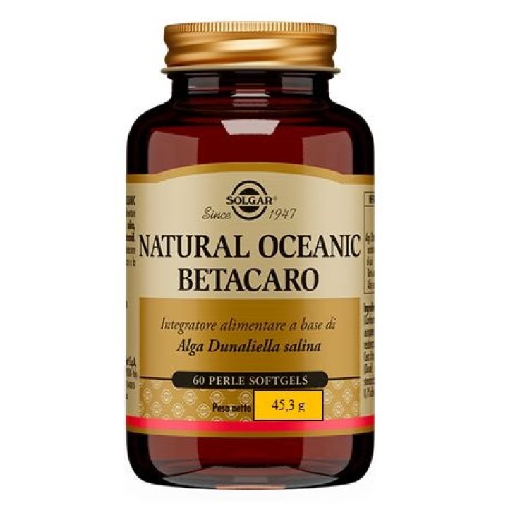 Betacaro Natural Oceanic | Beta-Carotene Dunaliella Salina Pelle Vista 60 PERLE Betacaro Natural Oceanic | Beta-Carotene Dunaliella Salina Pelle Vista 60 PERLE
