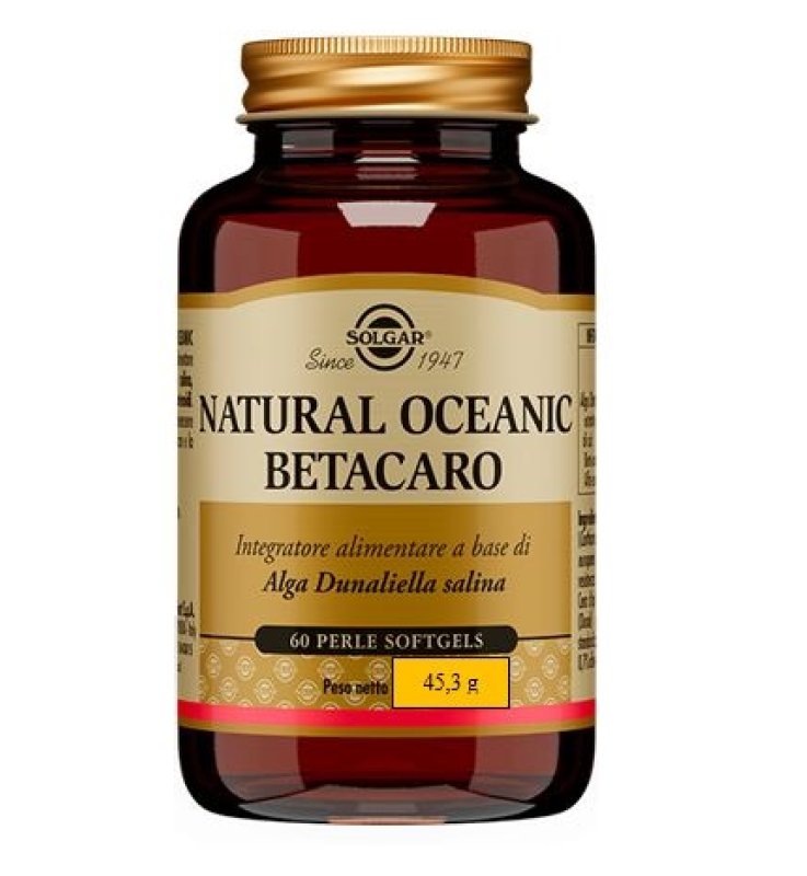 Betacaro Natural Oceanic | Beta-Carotene Dunaliella Salina Pelle Vista 60 PERLE