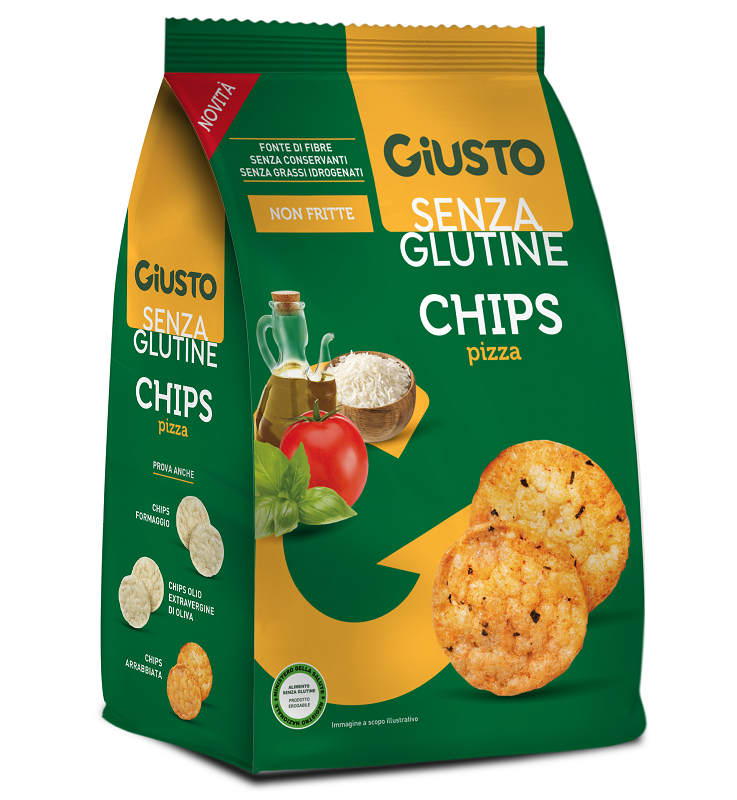GIUSTO S/G CHIPS PIZZA 40G