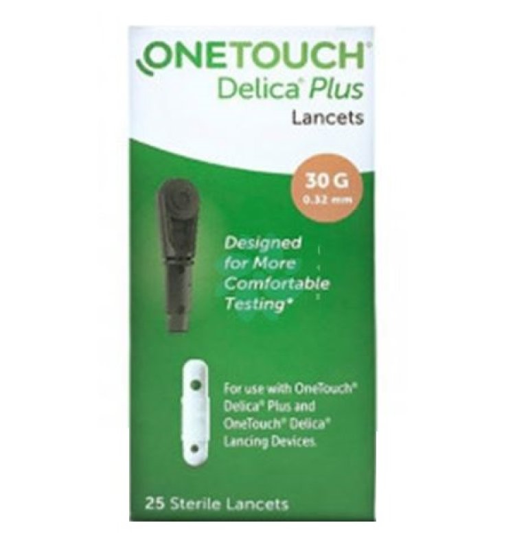LANCETTE PUNGIDITO ONETOUCH DELICA PLUS 25 PEZZI