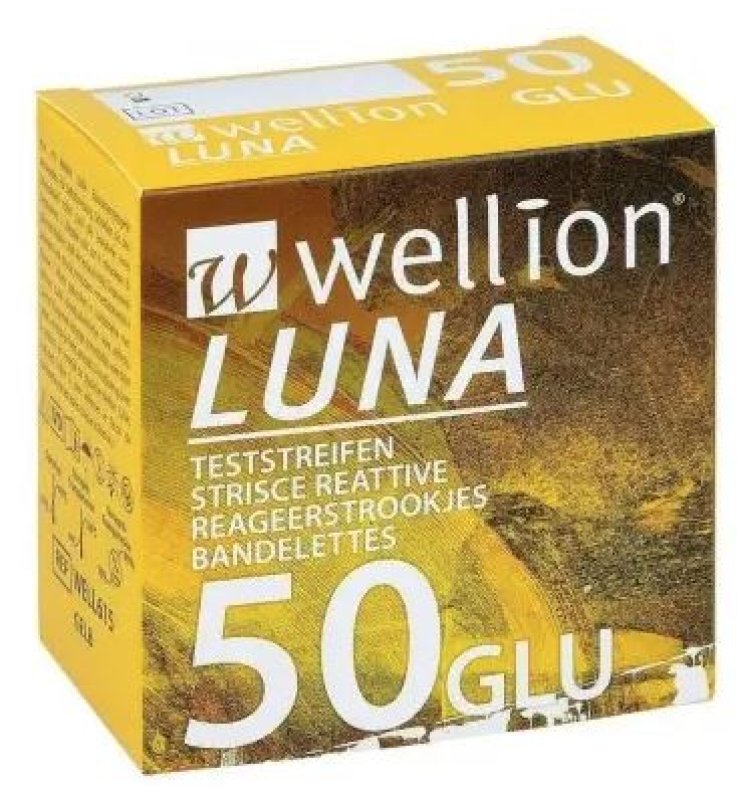WELLION LUNA 50 STRIPS STRISCE PER MISURAZIONE GLICEMIA