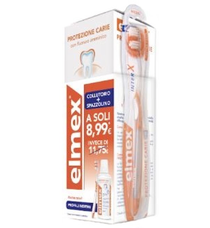SPECIAL PACK ELMEX PROTEZIONE CARIE COLLUTORIO 400 ML + SPAZZOLINO