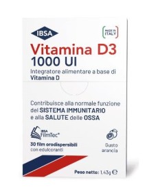 VITAMINA D3 IBSA 1000UI 30FILM