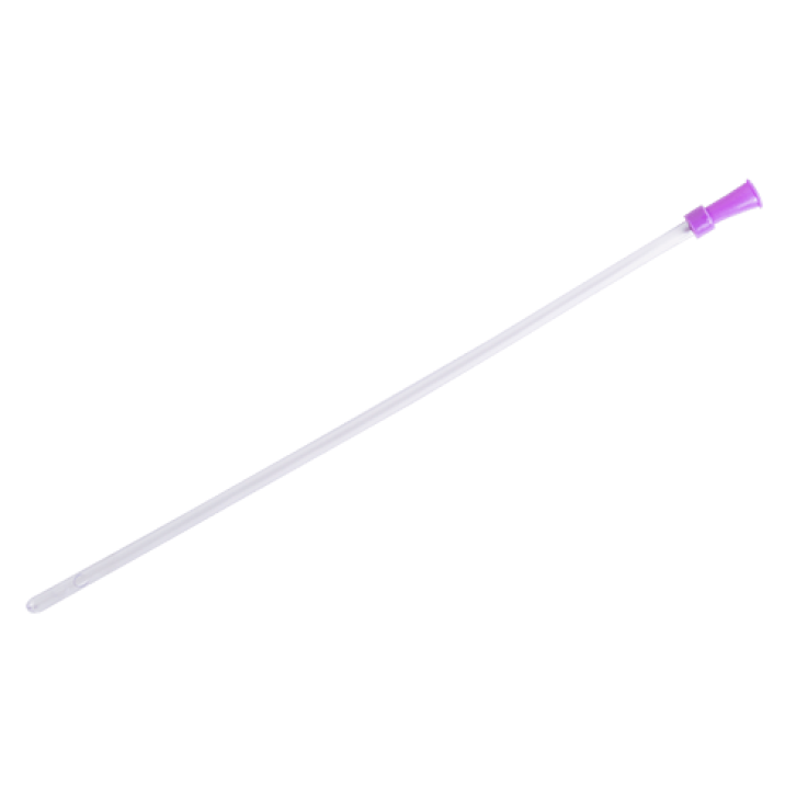 SONDA RETTALE MONOUSO IN NELATON CH22 COLORE VIOLA. LUNGHEZZA 40CM SONDA RETTALE MONOUSO IN NELATON CH22 COLORE VIOLA. LUNGHEZZA 40CM