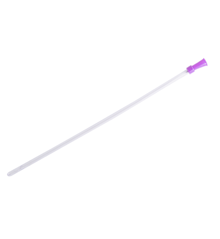 SONDA RETTALE MONOUSO IN NELATON CH22 COLORE VIOLA. LUNGHEZZA 40CM