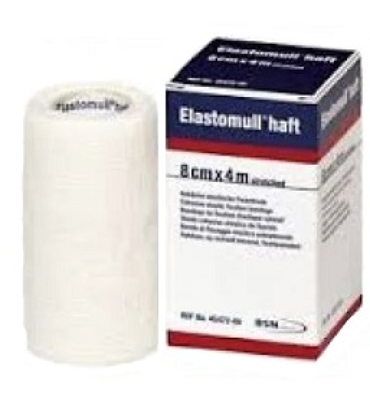 BENDA ELASTICA AUTOADESIVA ELASTOMULL HAFT COMPRESSIONE FORTE 8X400 CM