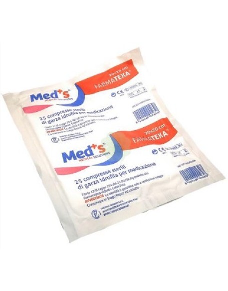 MEDS GARZA 12/8 20X20CM 25PZ