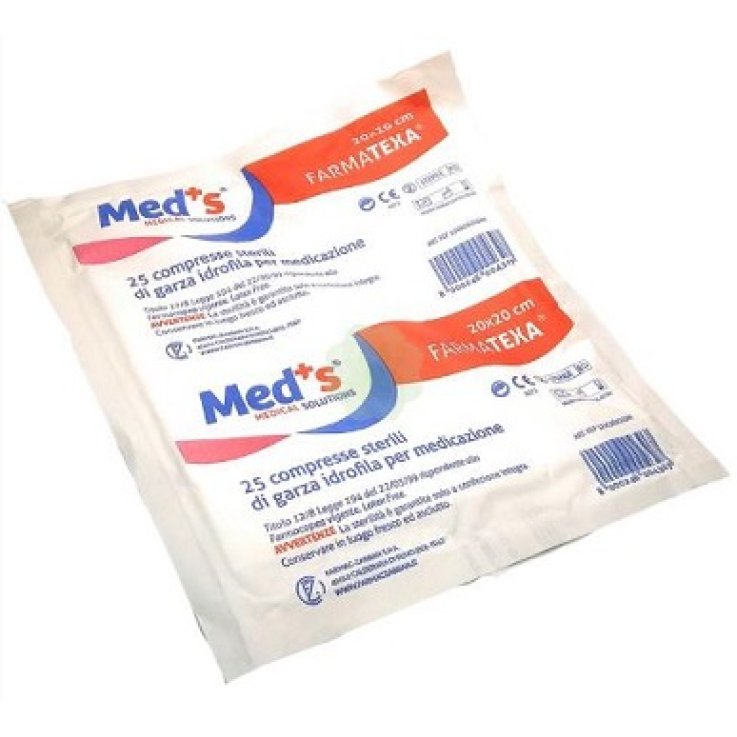 MEDS GARZA 12/8 20X20CM 25PZ MEDS GARZA 12/8 20X20CM 25PZ