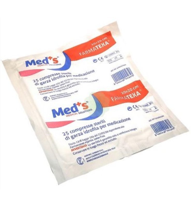 MEDS GARZA 12/8 20X20CM 25PZ MEDS GARZA 12/8 20X20CM 25PZ