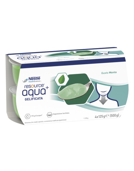 RESOURCE AQUA+MINT CUP6 4X125G