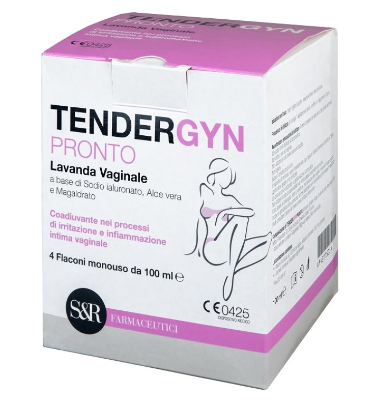 TENDERGYN PRONTO LAVANDA VAGINALE A BASE DI SODIO IALURONATOALOE VERA E MAGARLDRATO 4X100 ML