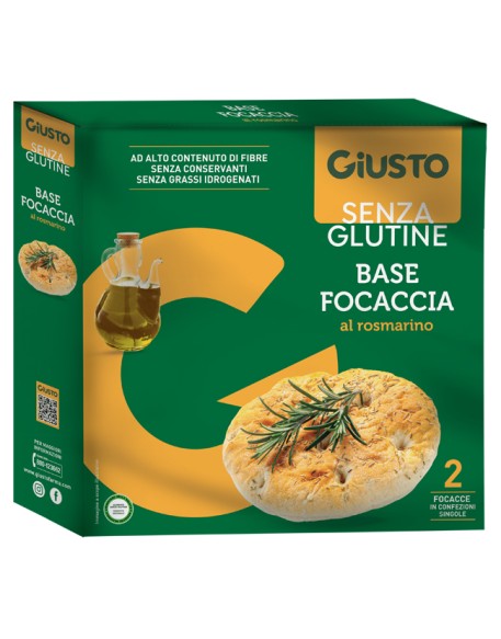 GIUSTO S/G Fondo Focaccia 280g