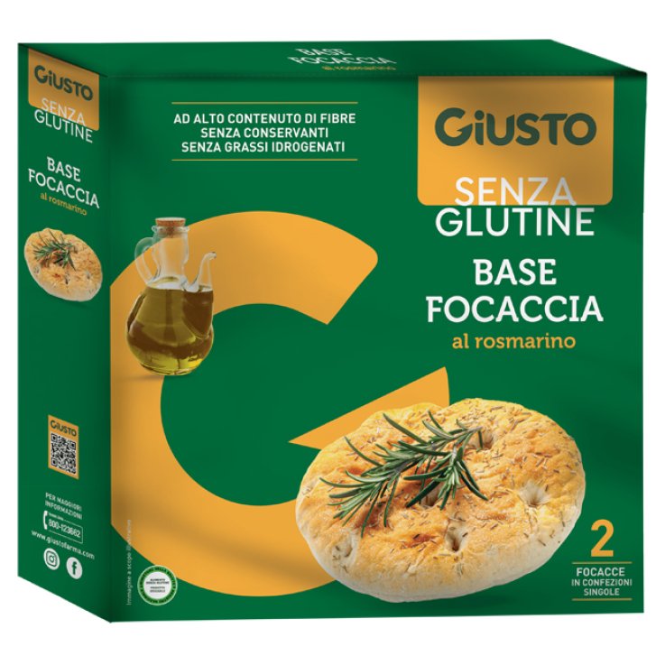 GIUSTO S/G Fondo Focaccia 280g GIUSTO S/G Fondo Focaccia 280g