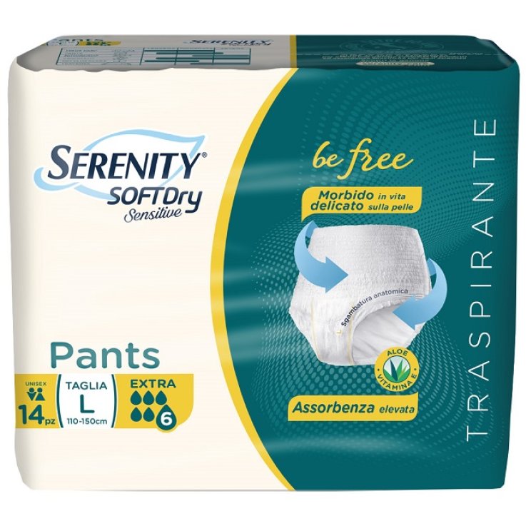 SERENITY PANTS SD SENSITIVE BE FREE EXTRA L 14 PEZZI SERENITY PANTS SD SENSITIVE BE FREE EXTRA L 14 PEZZI