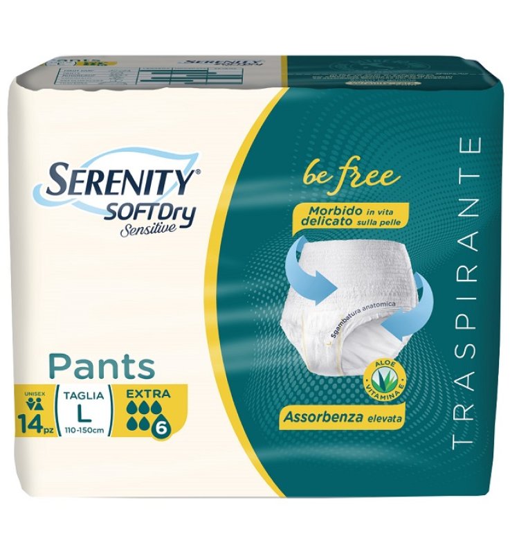 SERENITY PANTS SD SENSITIVE BE FREE EXTRA L 14 PEZZI