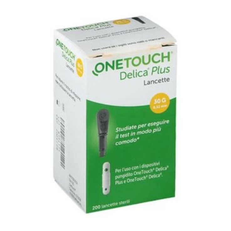LANCETTE PUNGIDITO ONETOUCH DELICA PLUS 200 PEZZI LANCETTE PUNGIDITO ONETOUCH DELICA PLUS 200 PEZZI