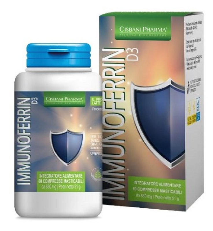 IMMUNOFERRIN D3 60Cpr Orosol. IMMUNOFERRIN D3 60Cpr Orosol.