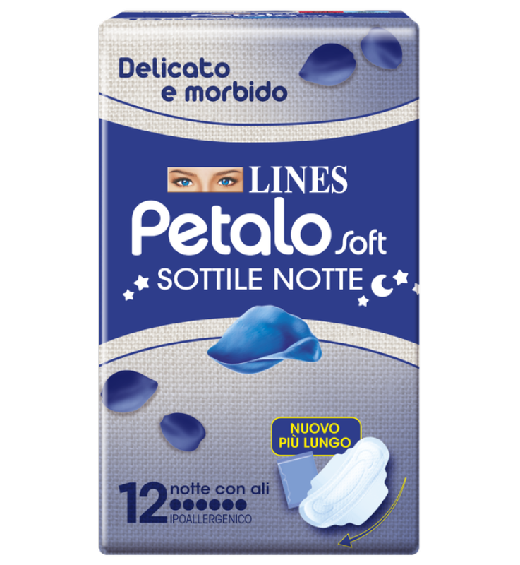LINES PETALO SOFT NOTTE 12PZ