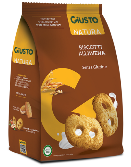 GIUSTO S/G BISCOTTI AVENA 250G