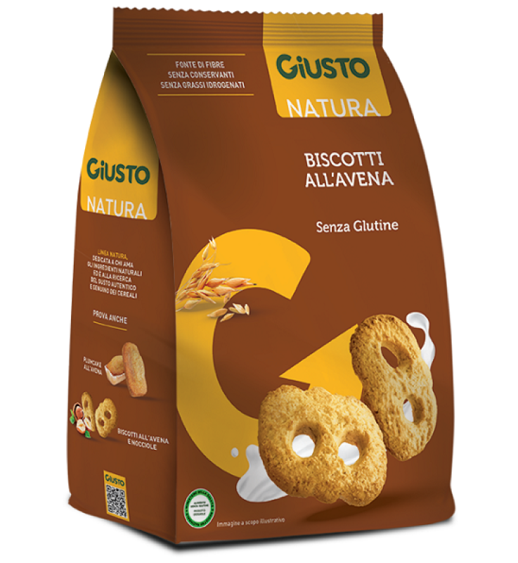GIUSTO S/G BISCOTTI AVENA 250G
