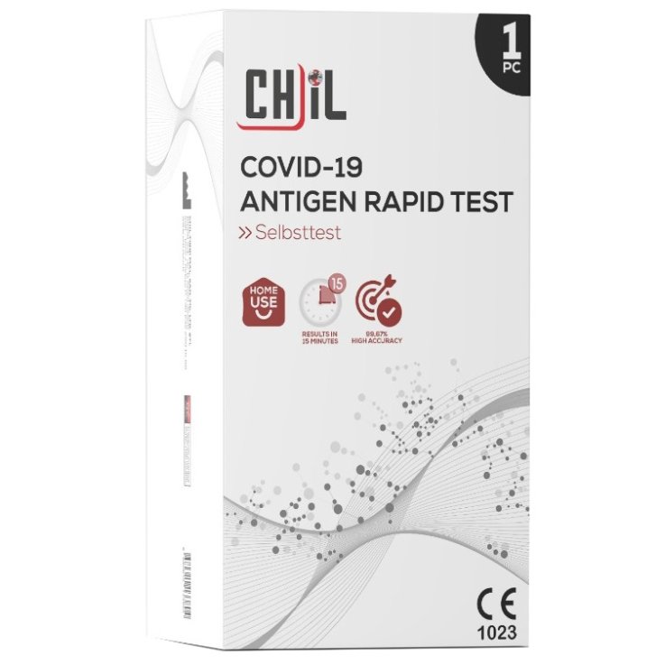 TEST ANTIGENICO RAPIDO COVID-19 CHIL AUTODIAGNOSTICO DETERMINAZIONE QUALITATIVA ANTIGENI SARS-COV-2 IN TAMPONI NASALI MEDIANTE IMMUNOCROMATOGRAFIA TEST ANTIGENICO RAPIDO COVID-19 CHIL AUTODIAGNOSTICO DETERMINAZIONE QUALITATIVA ANTIGENI SARS-COV-2 IN TAMPONI NASALI MEDIANTE IMMUNOCROMATOGRAFIA