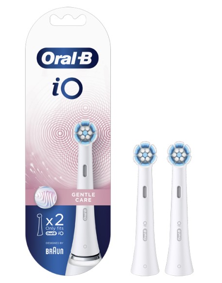 ORALB POWER REFILL IO GENTLE CLEAN WHITE 2 PEZZI