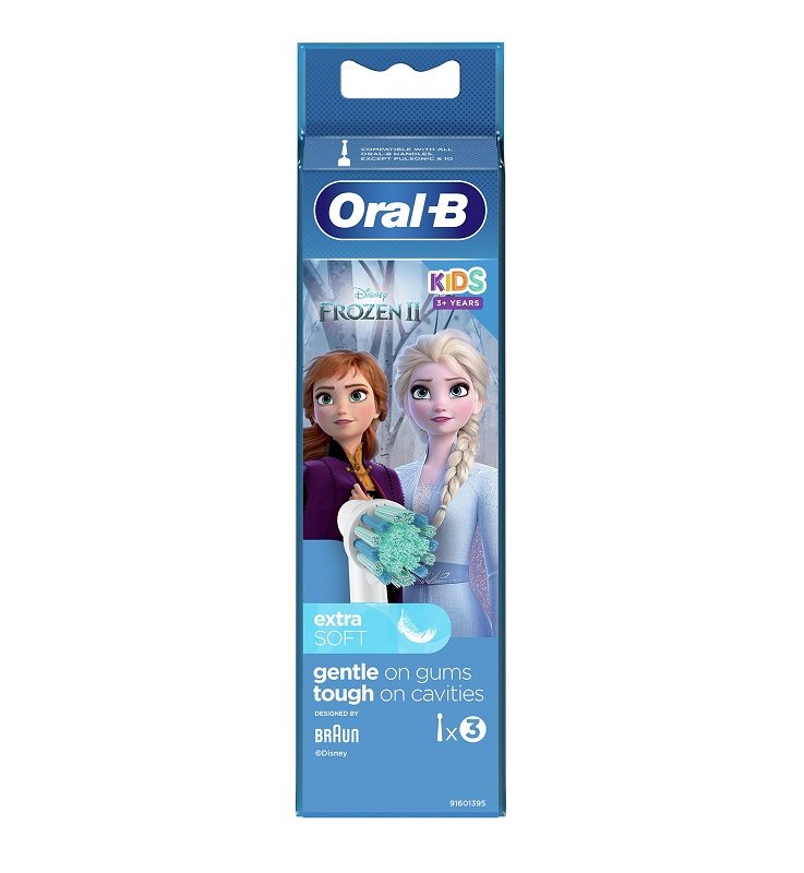 ORALB KIDS 3+ YEARS FROZEN II TESTINE PER SPAZZOLINO ELETTRICO 3 PEZZI