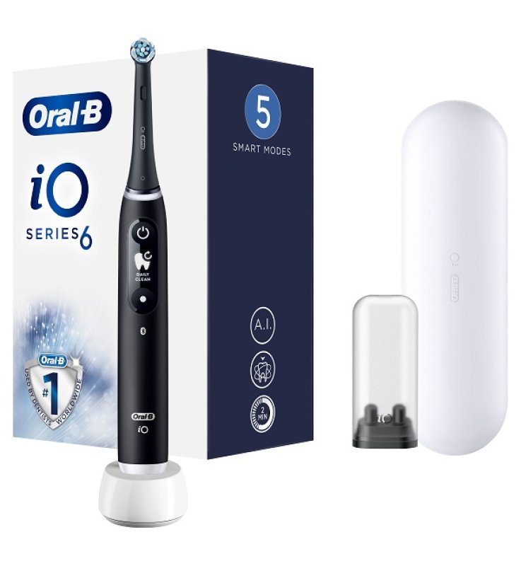 ORAL-B IO 6 PW Black Spazz+2R. ORAL-B IO 6 PW Black Spazz+2R.