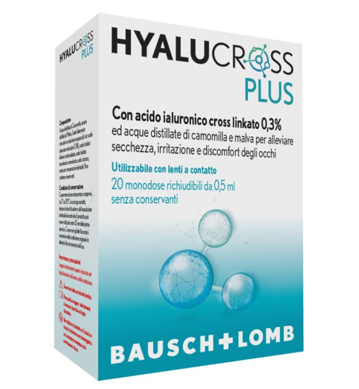 HYALUCROSS PLUS 20 FLACONCINI MONODOSE DA 0,5 ML