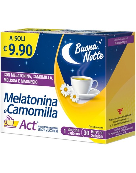 MELATONINA ACT+CAMOMILLA30BUST