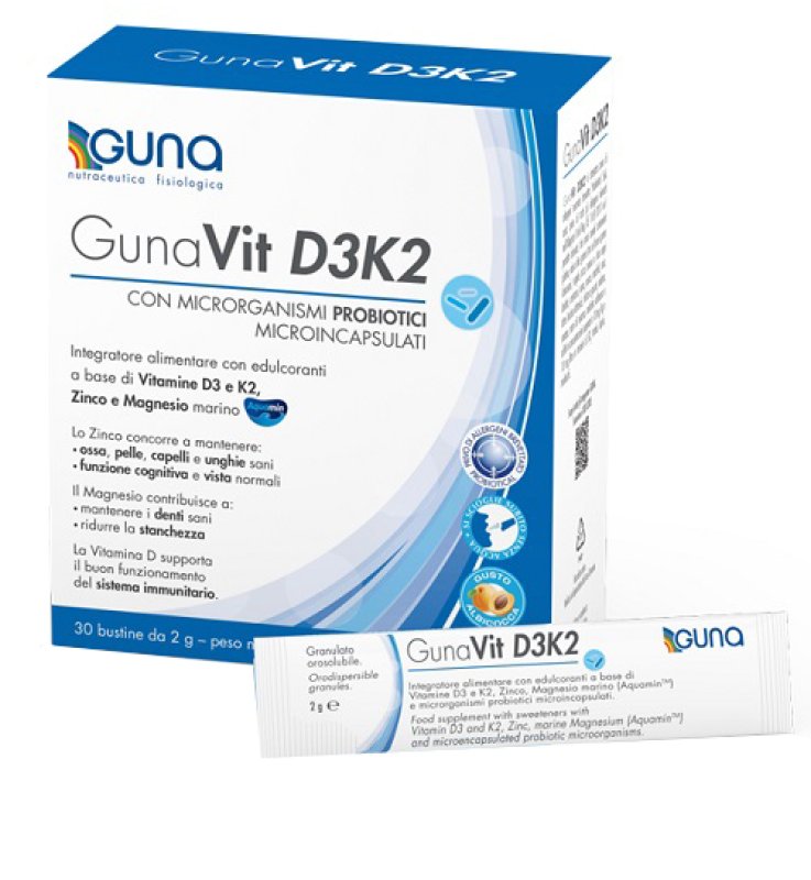 GunaVit D3K2 30 bustine da 2 g GunaVit D3K2 30 bustine da 2 g