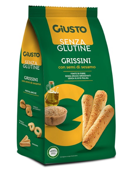 GIUSTO S/G Grissini Sesamo150g