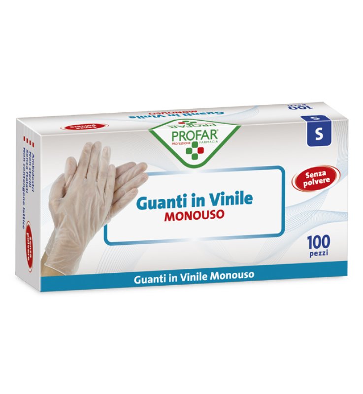 PROFAR GUANTO IN VINILE SENZA POLVERE S 100 PEZZI
