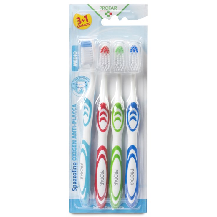 PROFAR SPAZZOLINO ANTIPLACCA OXIGEN 4 PEZZI PROFAR SPAZZOLINO ANTIPLACCA OXIGEN 4 PEZZI