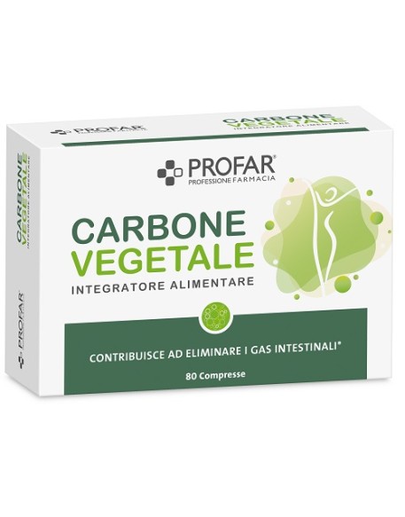 PROFAR CARBONE VEGETALE 80 COMPRESSE