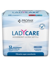 LADYCARE ASSORBENTI NOTTE CON ALI 12 PEZZI PROFAR