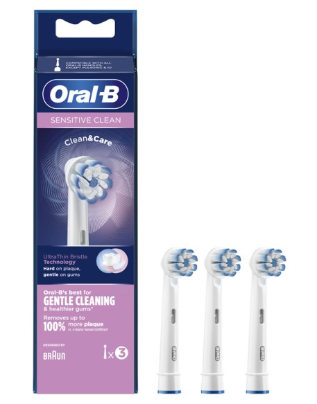 ORALB REFILL EB-60-3 SENSITIVE CLEAN