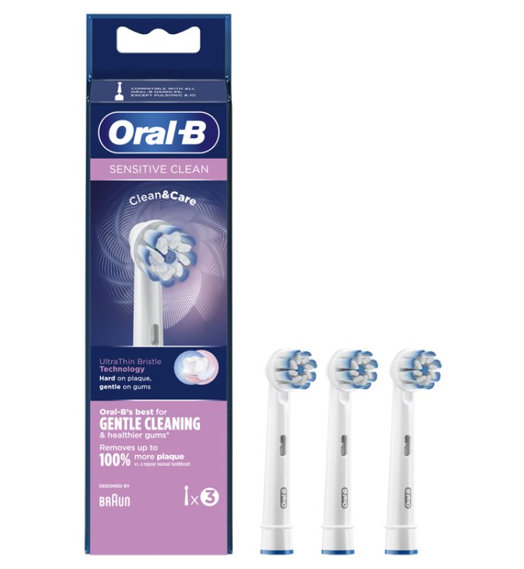 ORALB REFILL EB-60-3 SENSITIVE CLEAN
