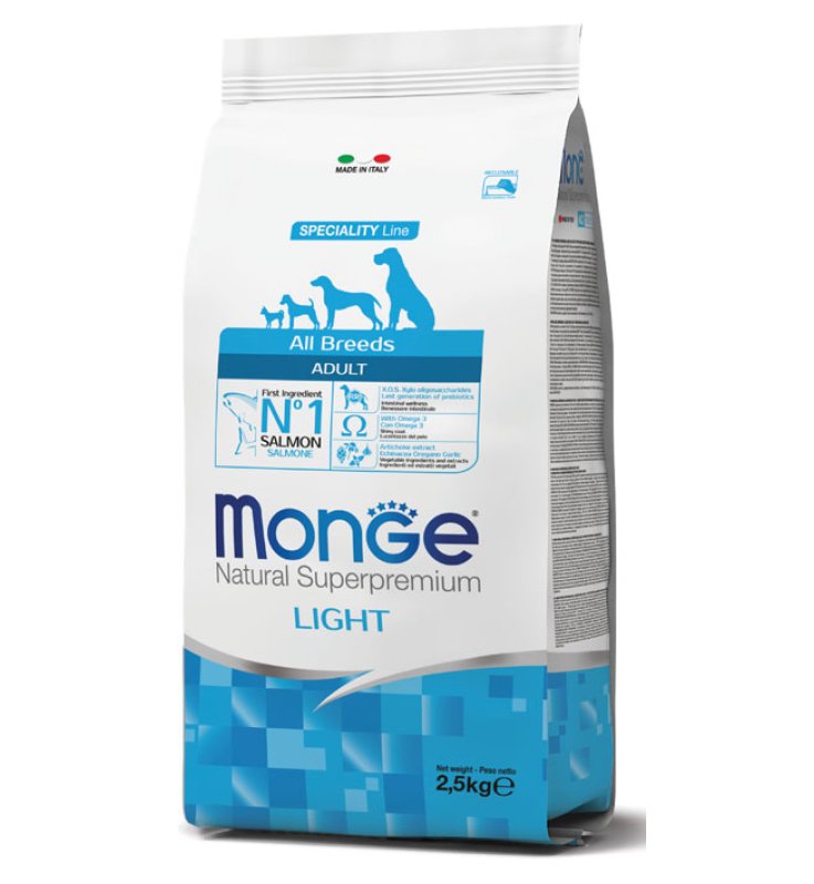 V MONGE DOG LIGHT SALM&RISO 12KG