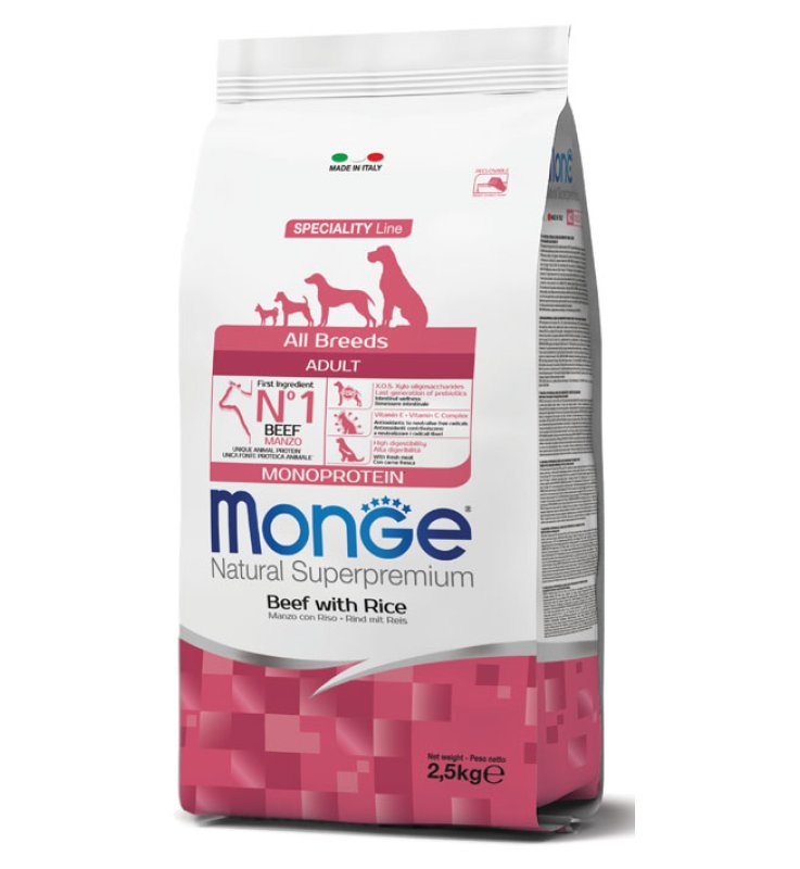 V MONGE DOG AB MANZO&RISO 12KG