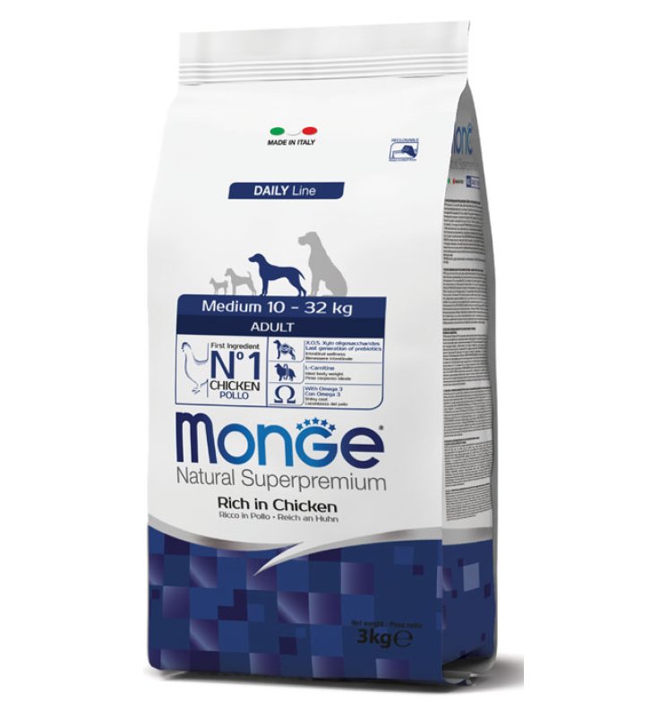 V MONGE MEDIUM AD 12KG DOG POLLO