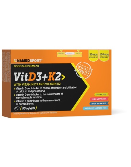 VITAMIN D3+K2 30SoftGels