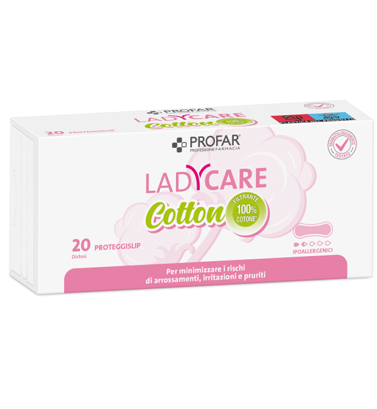 LADYCARE PROTEGGISLIP COTTON IPOALLERGENICI DISTESI 20 PEZZIPROFAR