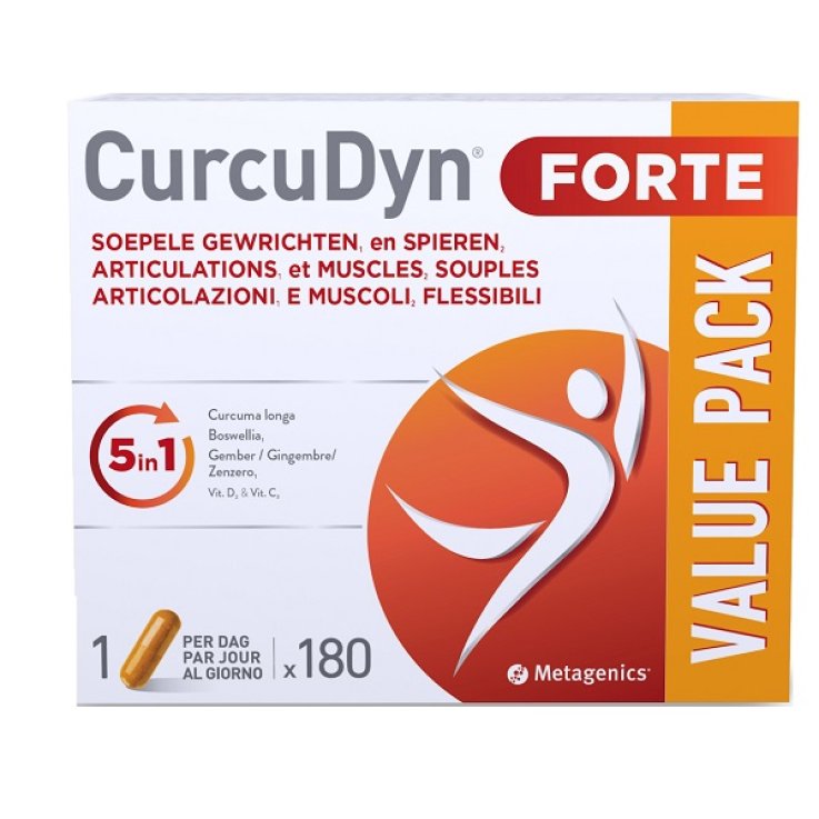 CurcuDyn Forte per Articolazioni Cartilagini e Tendini, 180 Capsule CurcuDyn Forte per Articolazioni Cartilagini e Tendini, 180 Capsule
