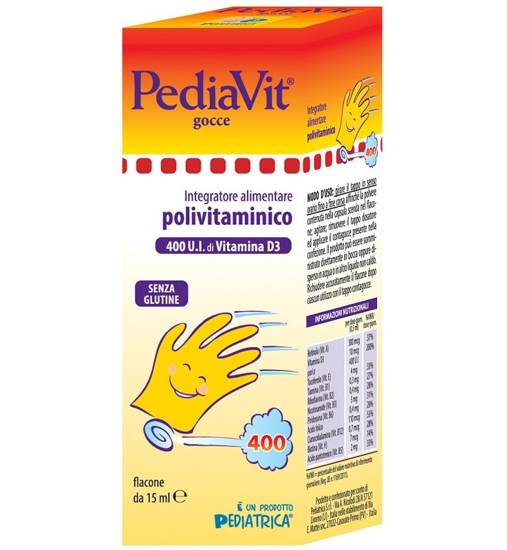PEDIAVIT GTT 15ML N/F 400U.I. VI
