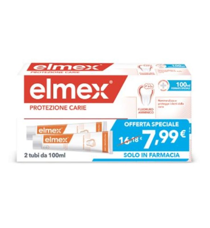 ELMEX DENTIFRICIO ANTICARIE BITUBO 2 PEZZI DA 100 ML