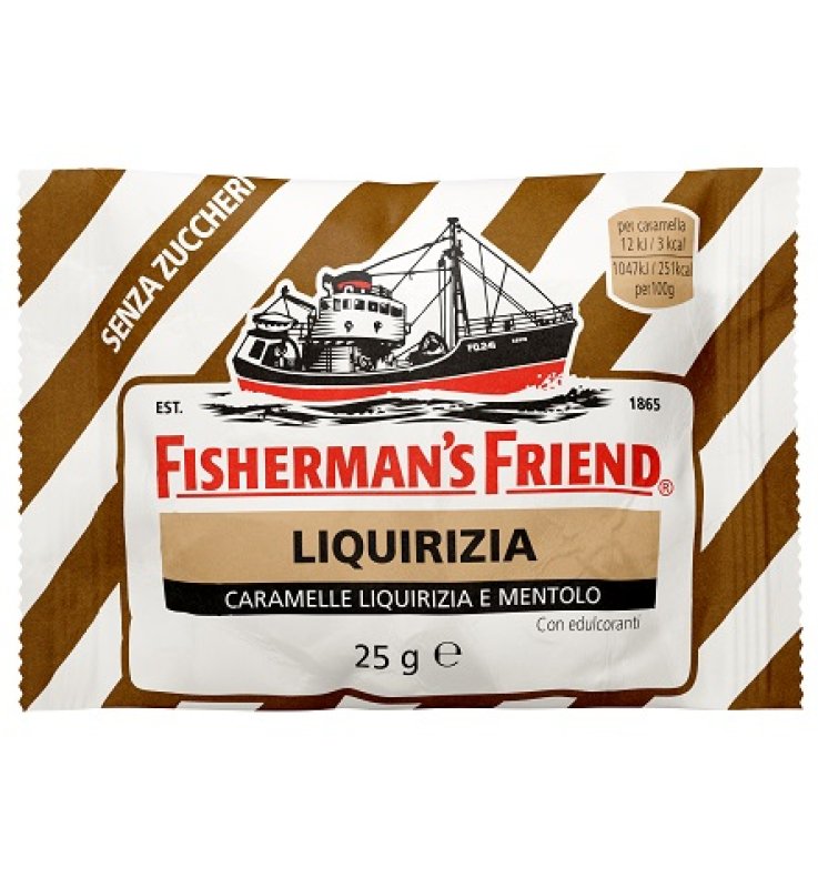 FISHERMAN'S FRIEND LIQUIRIZIA CARAMELLE LIQUIRIZIA E MENTOLOSENZA ZUCCHERI 25 G